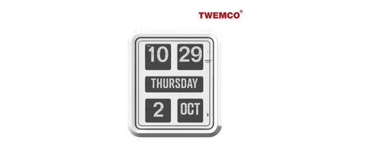 Twemco BQ-170 (White) Calendar Wall Clock : Timeless Elegance Meets Function