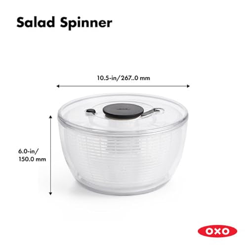 OXO Good Grips 대형 샐러드 스피너 - 6.22 Qt., 화이트