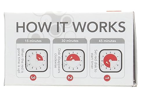 TIME TIMER MOD (Charcoal), A Visual Countdown 60 Minute Timer for Classrooms, Meetings, Kids and Adults Office and Homeschooling Tool with Silent Operation and Interchangeable Silicone Cover