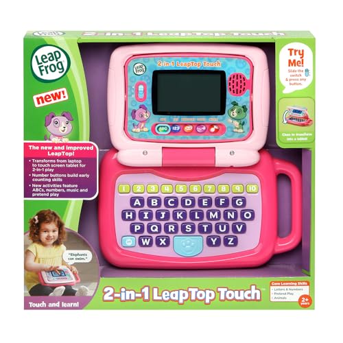 LeapFrog 2-in-1 LeapTop Touch, 핑크