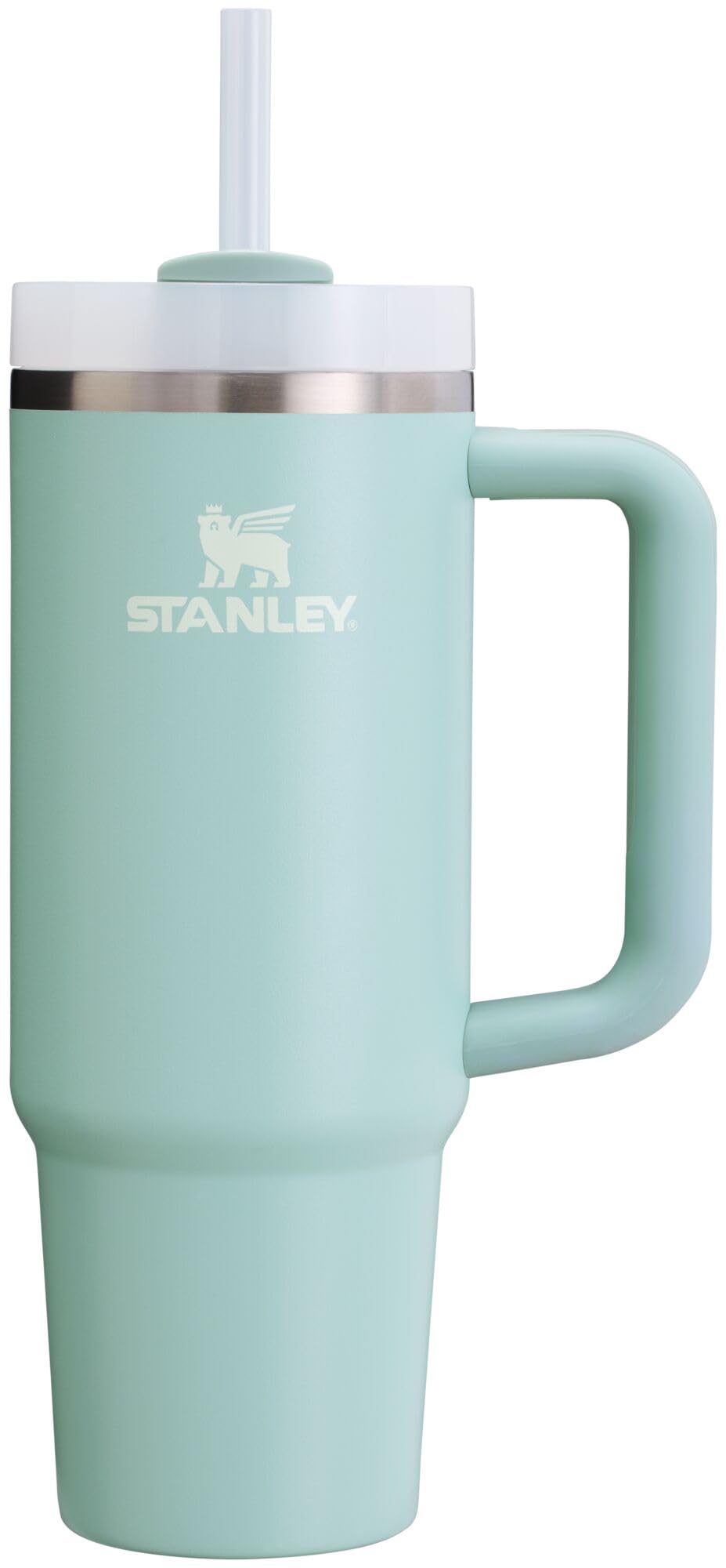 Stanley Quencher H2.0 Tumbler with Handle and Straw 30 oz | Flowstate 3-Position Lid | Cup Holder Compatible for Travel | Insulated Stainless Steel Cup | BPA-Free | Frost