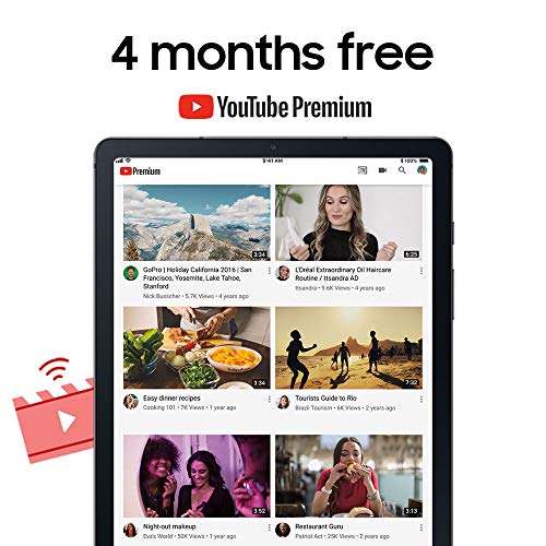 SAMSUNG Galaxy Tab S6 Lite 10.4" 128GB Android Tablet, LCD Screen, S Pen Included, Slim Metal Design, AKG Dual Speakers, 8MP Rear Camera, Long Lasting Battery, US Version, 2022, Angora Blue