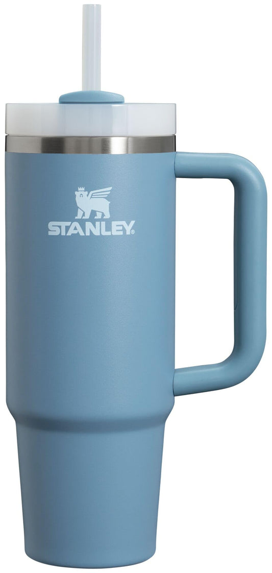 Stanley Quencher H2.0 Tumbler with Handle and Straw 30 oz | Flowstate 3-Position Lid | Cup Holder Compatible for Travel | Insulated Stainless Steel Cup | BPA-Free | Frost