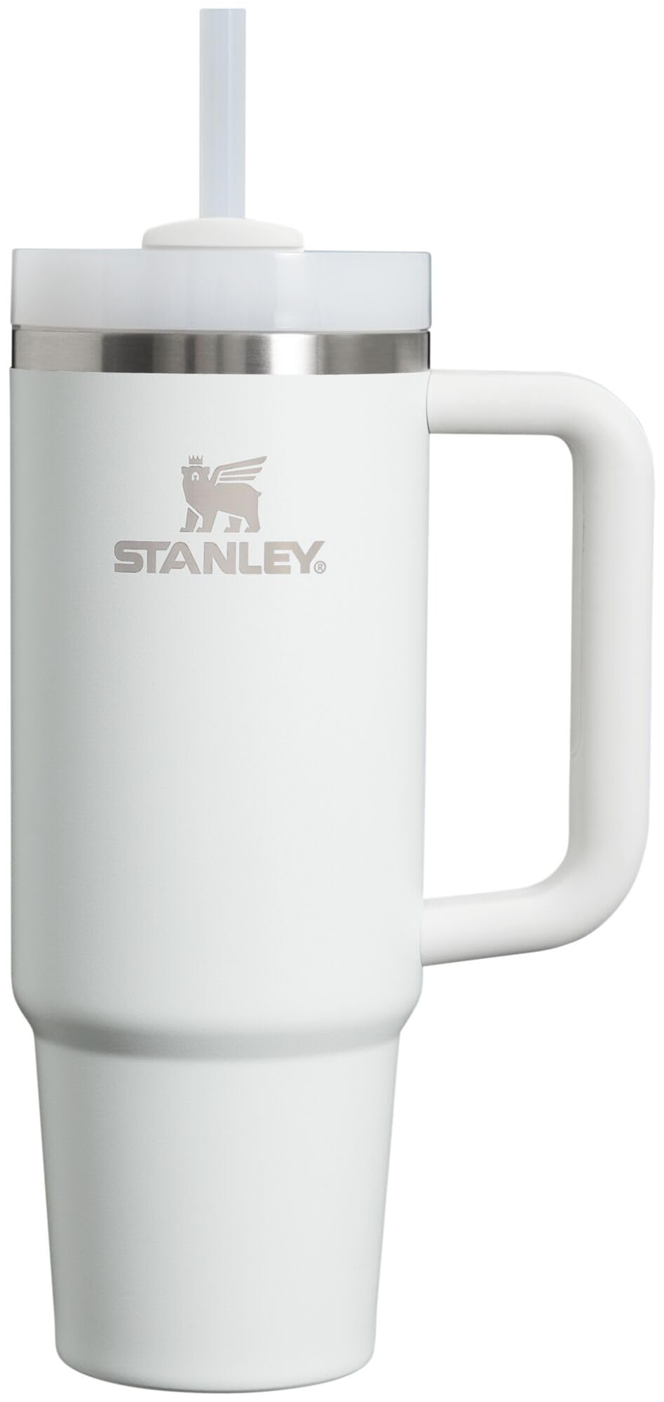 Stanley Quencher H2.0 Tumbler with Handle and Straw 30 oz | Flowstate 3-Position Lid | Cup Holder Compatible for Travel | Insulated Stainless Steel Cup | BPA-Free | Frost