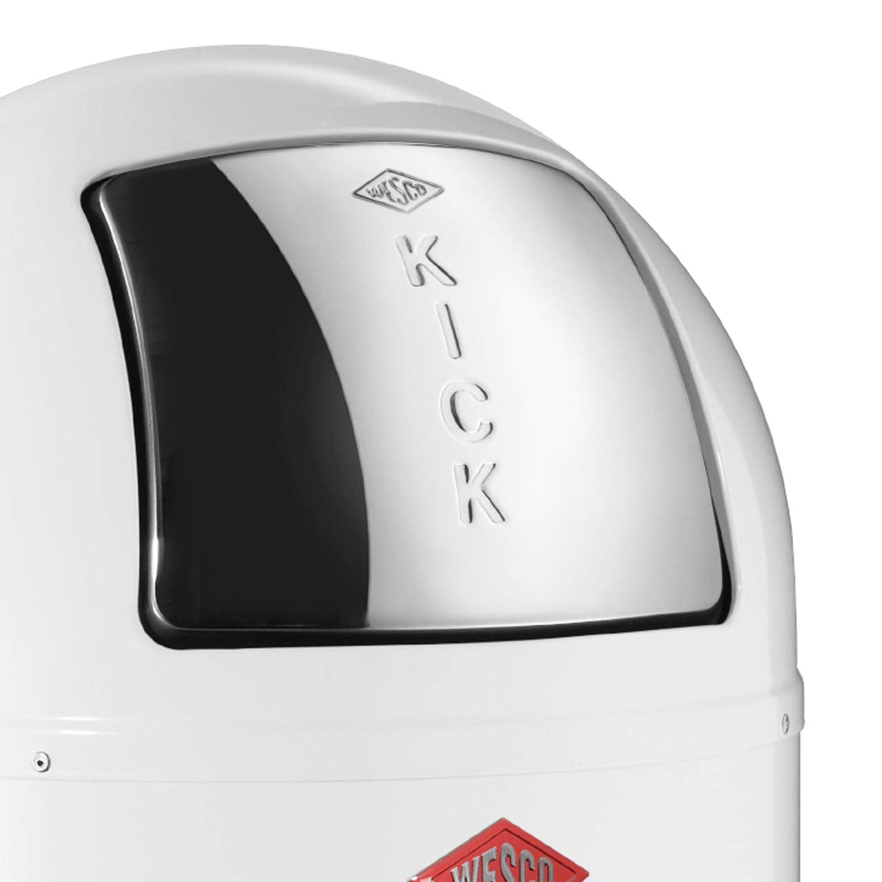 Wesco Kickboy - German Made - Step Trash Can, Powder Coated Steel, 10.6 Gallon / 40L, Almond