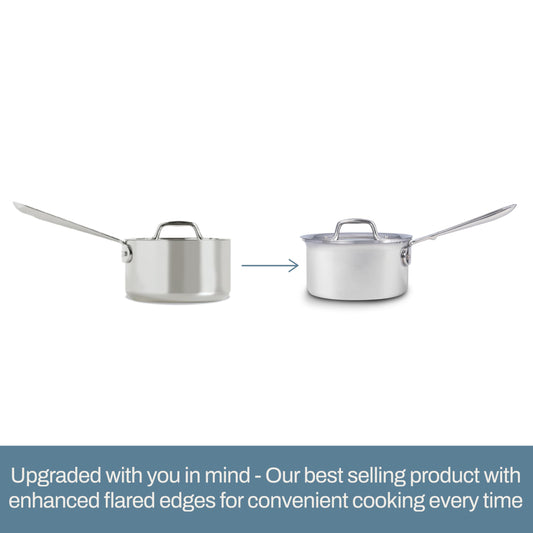 All-Clad D3 3-Ply Stainless Steel Cookware Set 10 Piece, Induction Compatible, Oven Broiler Safe 600F, Kitchen Cooking Set w/ Fry Pans, Saucepans, Saute Pans, Stockpot, Lids, Pots and Pans, Silver