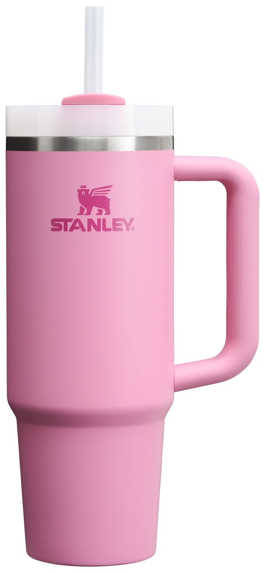 Stanley Quencher H2.0 Tumbler with Handle and Straw 30 oz | Flowstate 3-Position Lid | Cup Holder Compatible for Travel | Insulated Stainless Steel Cup | BPA-Free | Frost