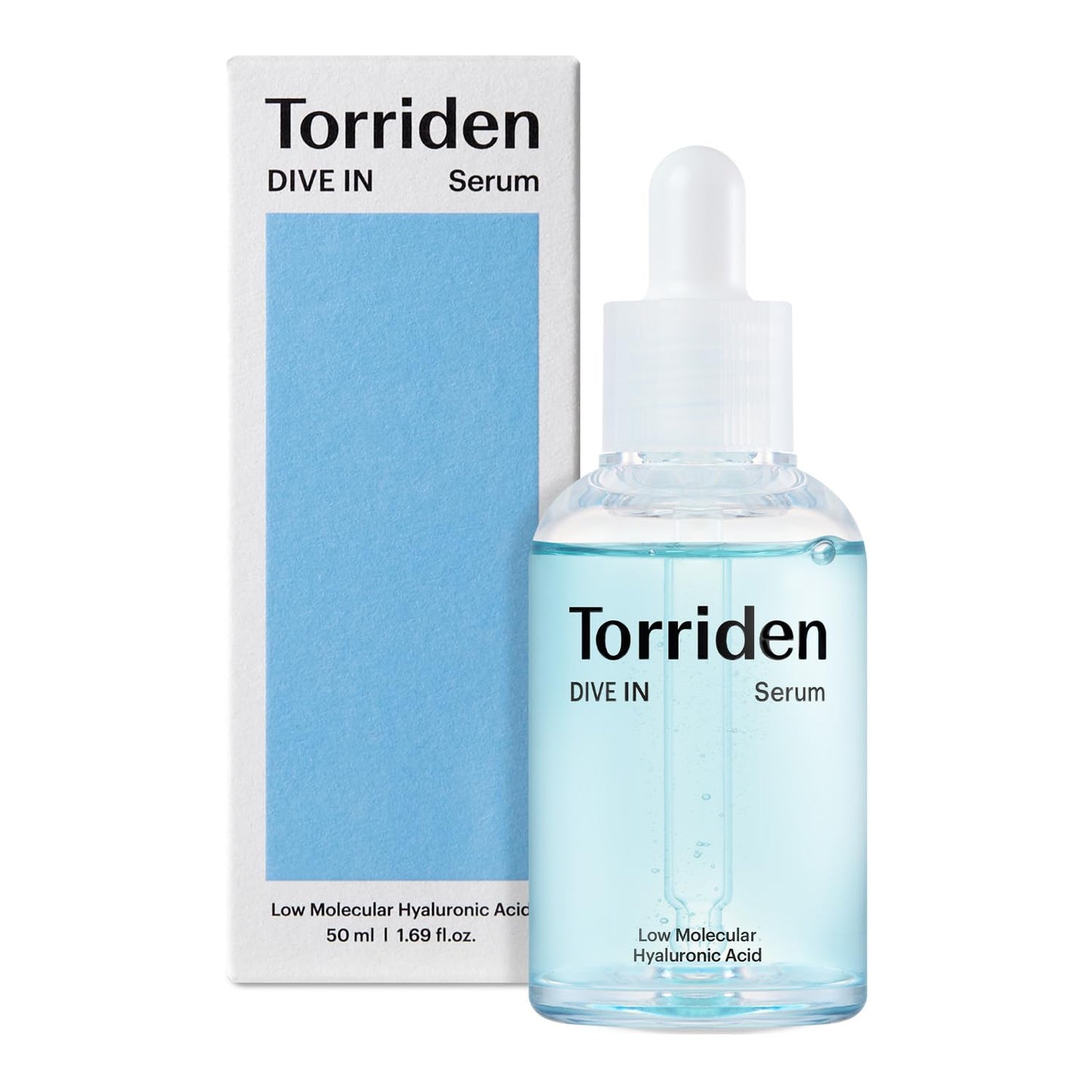 토리든 다이브인 히알루론산 세럼 50ml(1.69fl.oz.) | 광채 피부를 위한 딥 하이드레이션 | 히알루론산, 판테놀, 알란토인 | 한국 얼굴 세럼
