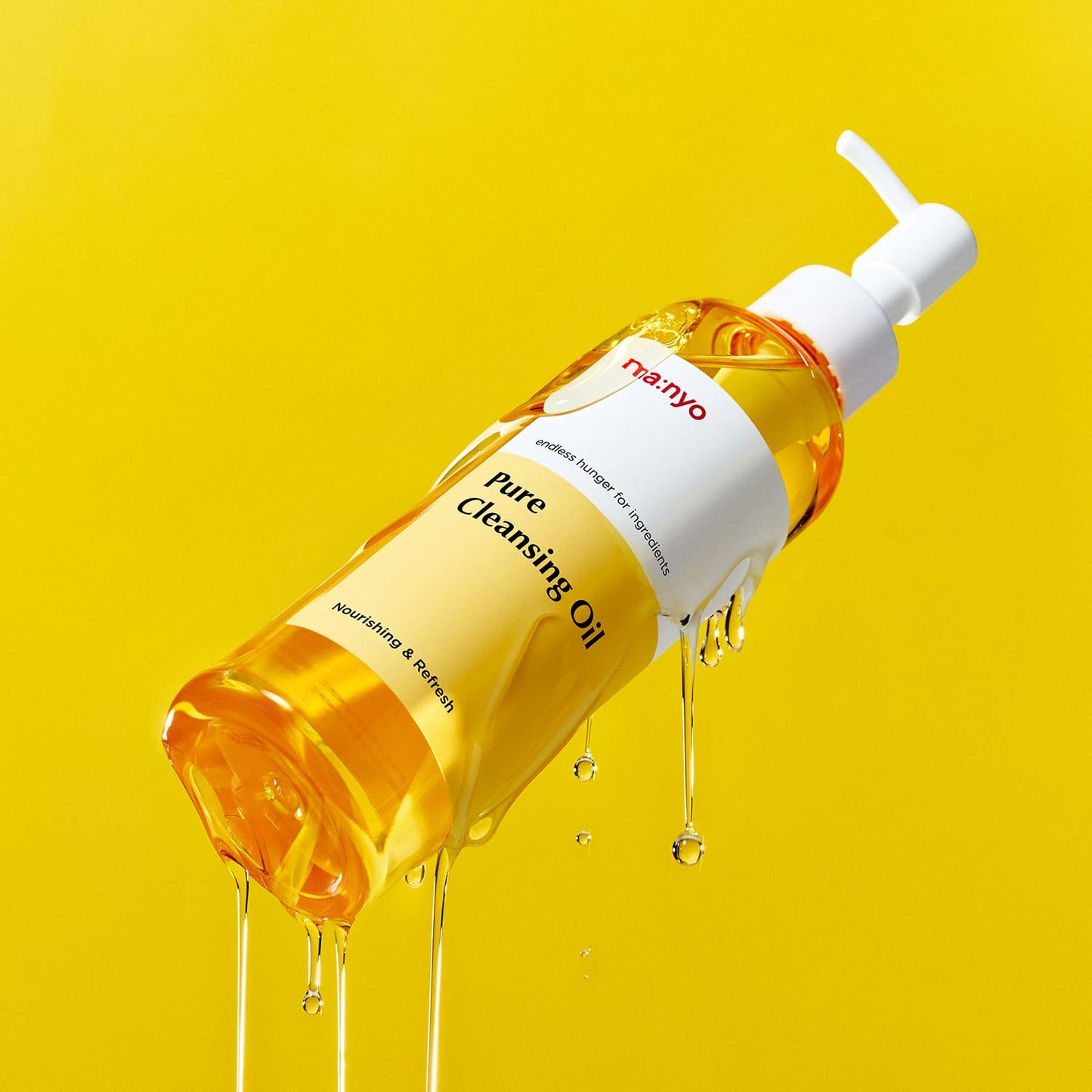 MANYO FACTORY 퓨어 클렌징 오일 6.7 fl oz (200ml) 한국산 세안제, 블랙헤드 녹이기, 아르간 오일 함유 데일리 메이크업 제거, 여성용