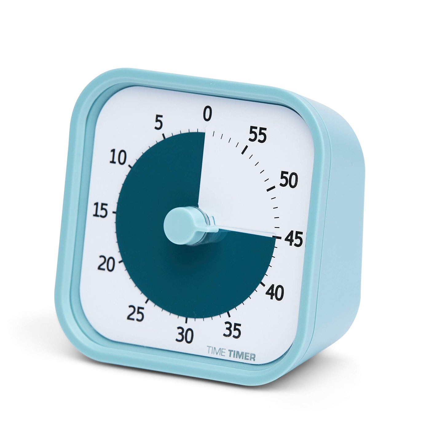 TIME TIMER Home MOD - 60분 어린이용 비주얼 타이머 홈 에디션 - 홈스쿨 용품 학습 도구, 어린이용 책상, 사무실 책상 및 회의용 타이머, 무소음 작동(Lake Day Blue)