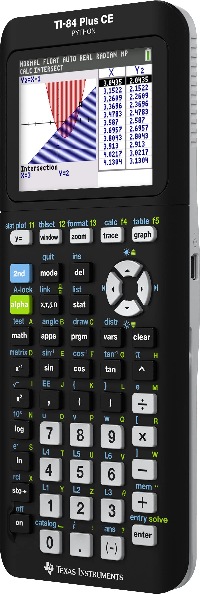 Texas Instruments TI-84 Plus CE 컬러 그래프 계산기, 블랙