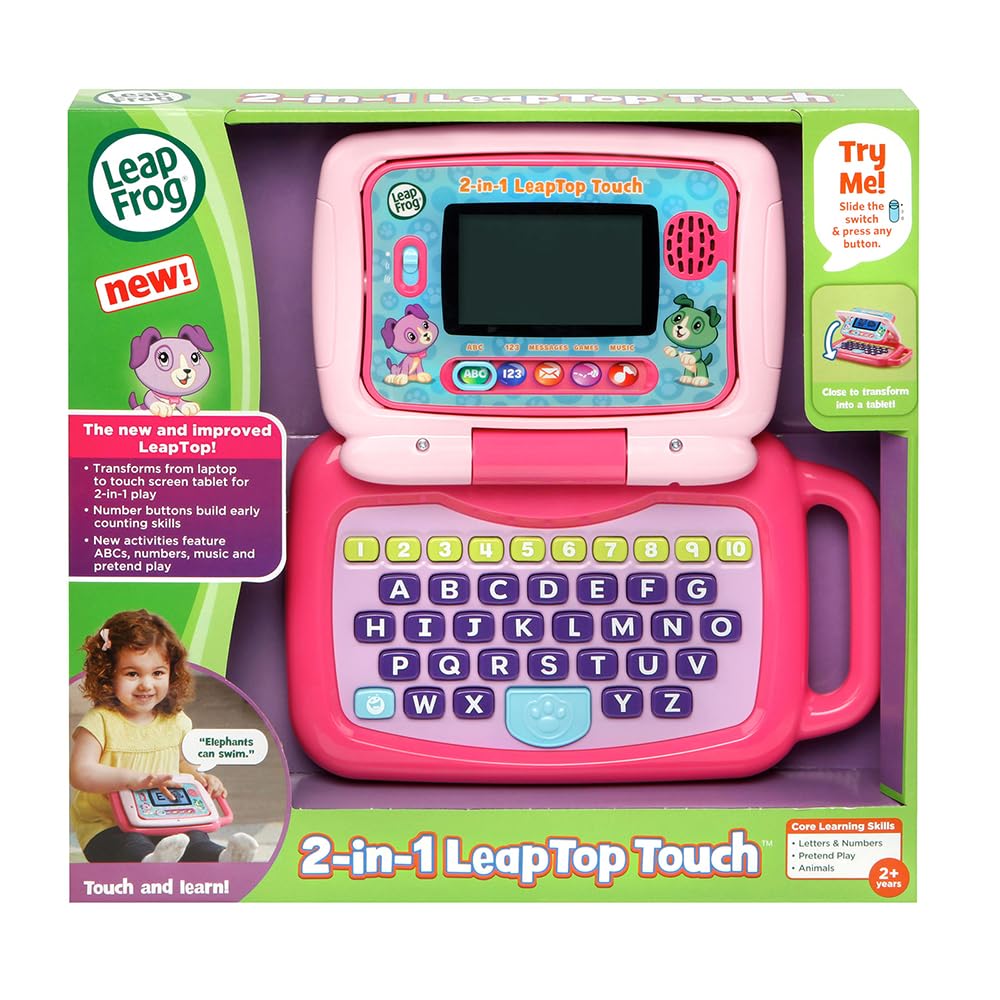 LeapFrog 2-in-1 LeapTop Touch, 핑크