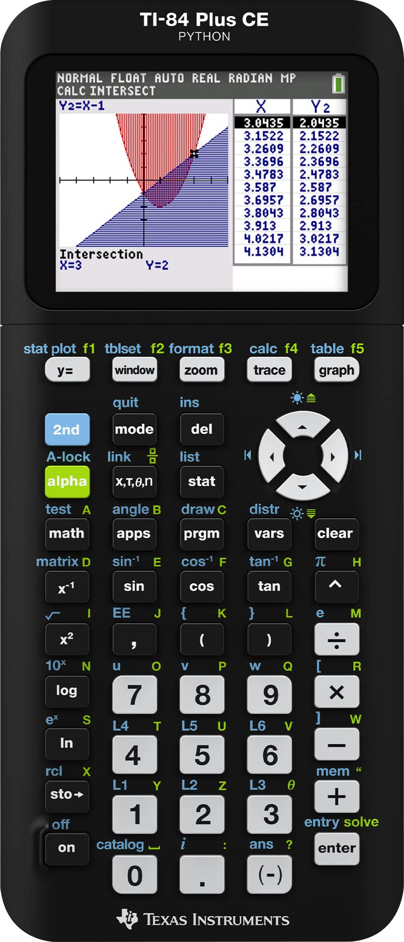 Texas Instruments TI-84 Plus CE 컬러 그래프 계산기, 블랙