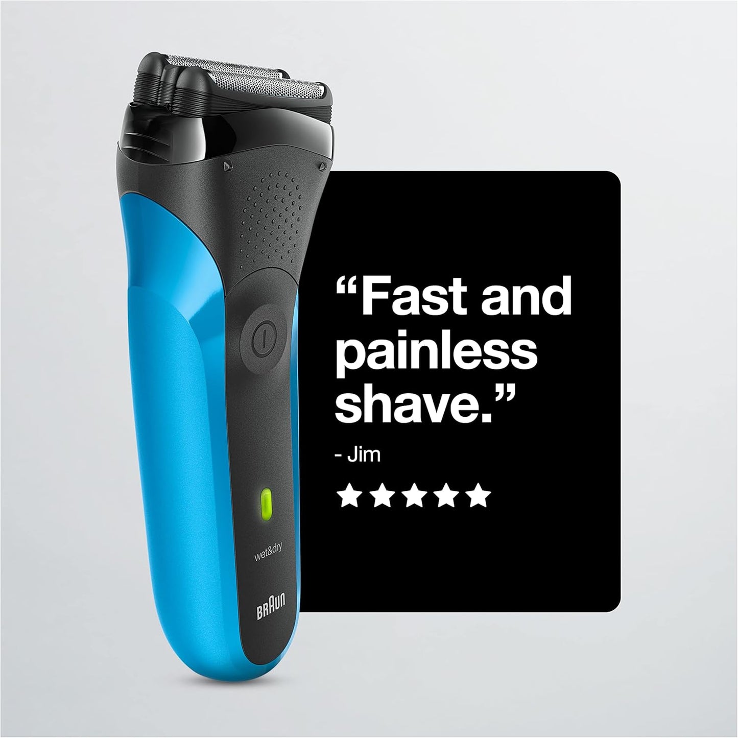Braun Electric Razor for Men, Series 3 310s Electric Foil Shaver, Rechargeable, Wet & Dry