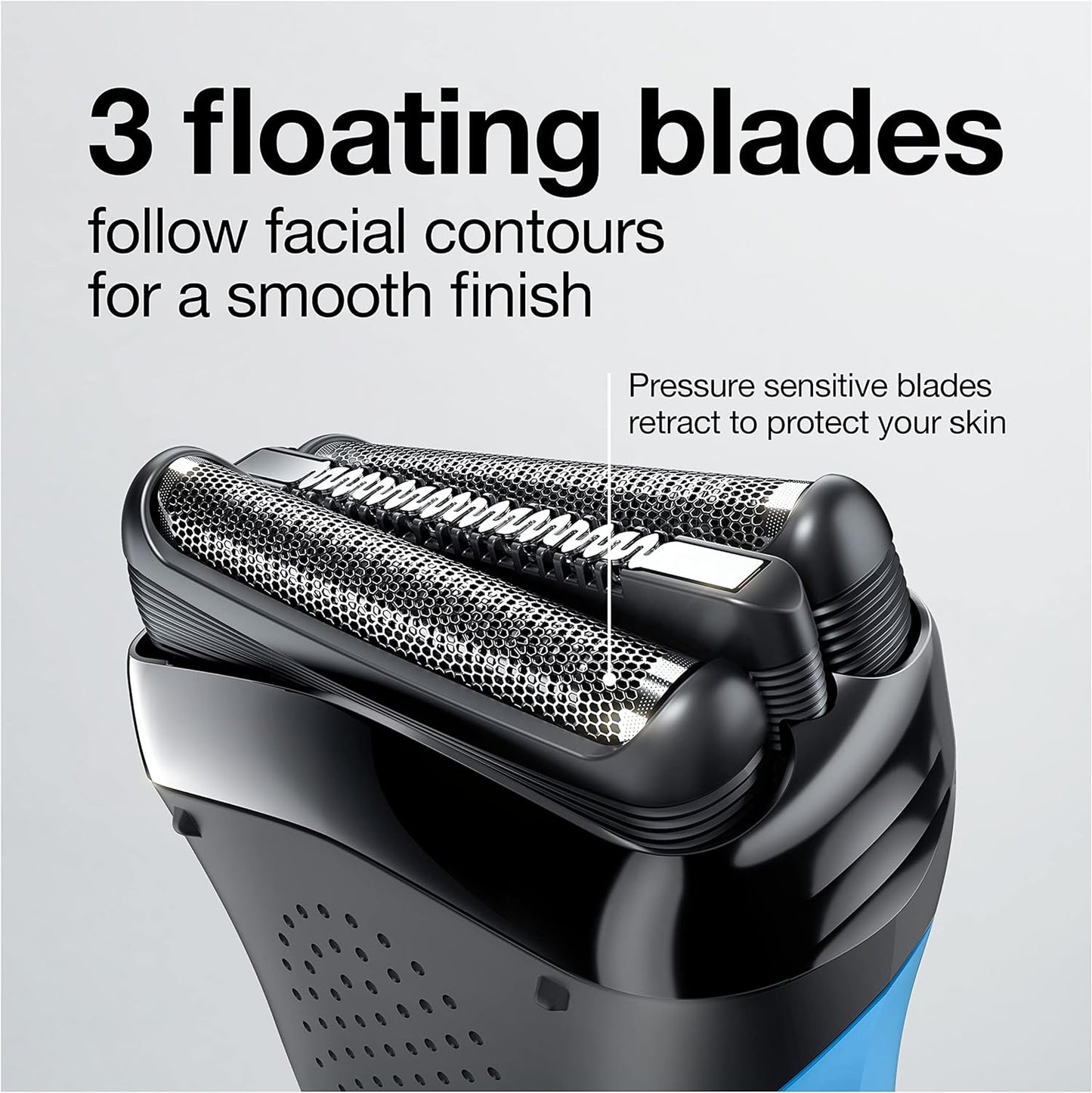 Braun Electric Razor for Men, Series 3 310s Electric Foil Shaver, Rechargeable, Wet & Dry