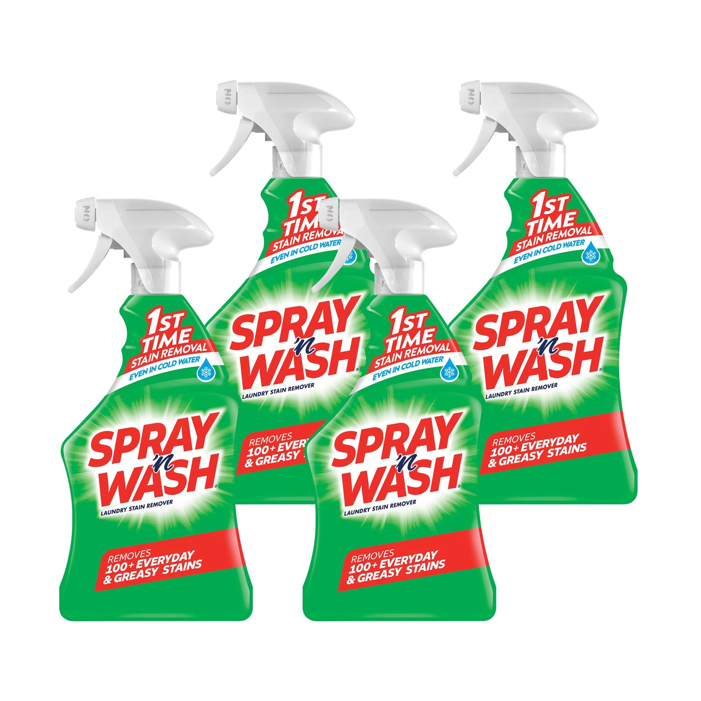 스프레이 앤 워시 사전 처리 세탁 얼룩 제거제, 22fl oz (4팩)