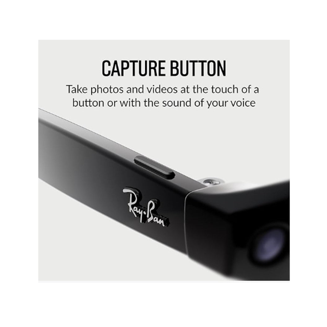 Ray-Ban Meta Glasses Wayfarer Shiny Black Clear – The Future of Style Meets Smart Tech
