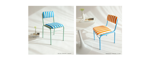 Retro Stripe Chair The Colorful Cafe Chair That Instantly Elevates Your Space