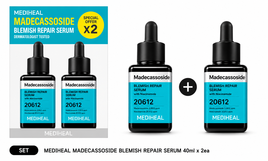 MEDIHEAL Madecassoside Blemish Repair Serum 40ml+40ml Set