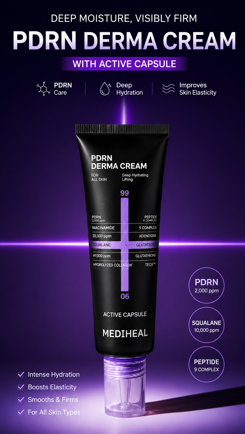MEDIHEAL PDRN DERMA CREAM 50ml Pore Tightening, Lifting