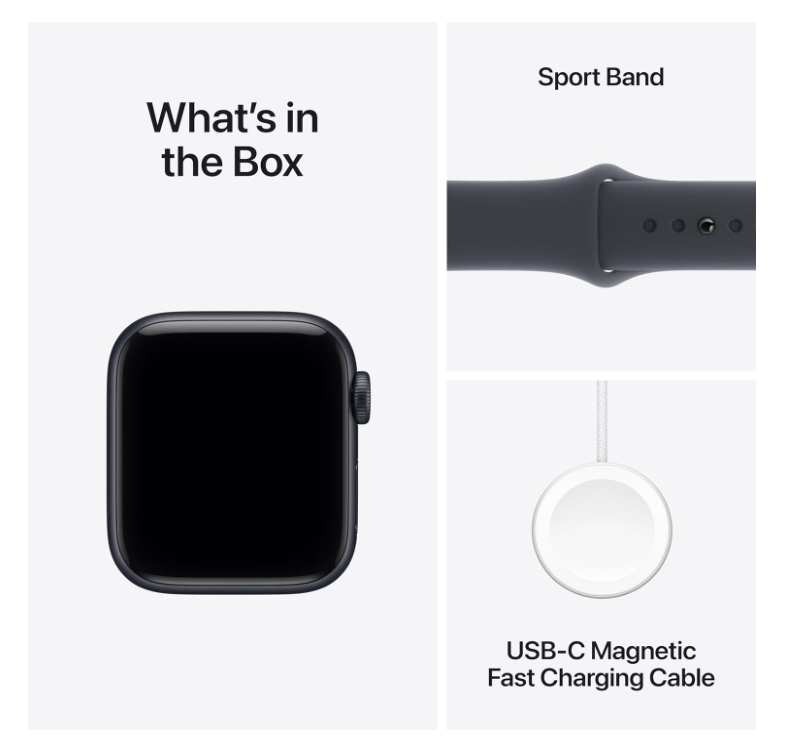 Apple Watch SE 3 [GPS 40mm] Smartwatch with Midnight Aluminum Case with Midnight Sport Band - S/M. Fitness and Sleep Trackers, Heart Rate Monitor, Always-On Display, Water Resistant