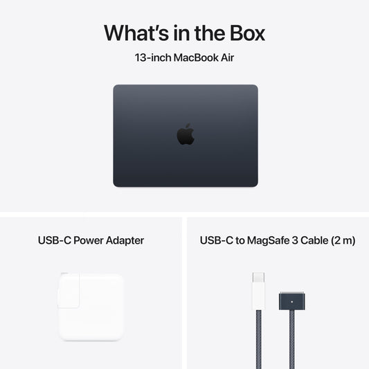 Apple 2025 MacBook Air 13-inch Laptop with M4 chip: Built for Apple Intelligence, 13.6-inch Liquid Retina Display, 16GB Unified Memory, 256GB SSD Storage, 12MP Center Stage Camera, Touch ID; Midnight