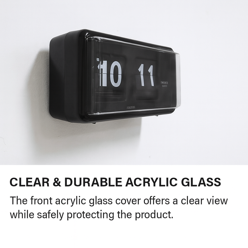 TWEMCO QT-30 : The Ultimate Retro Flip Clock for Desk & Wall Use